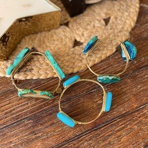 Bourbon and Bowties turquoise bracelets